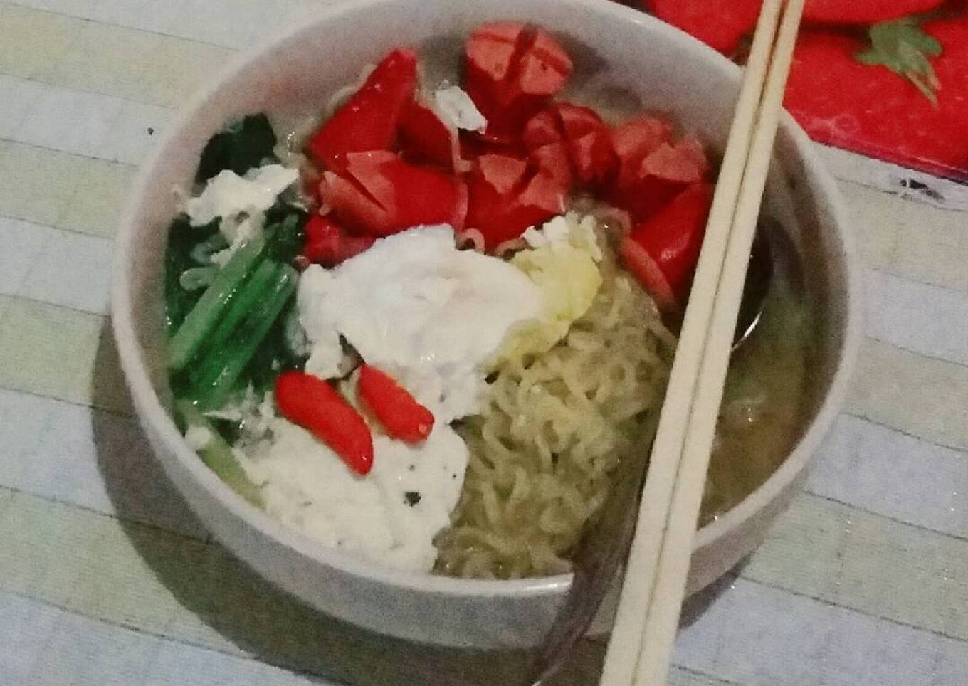 Indomie soto komplit