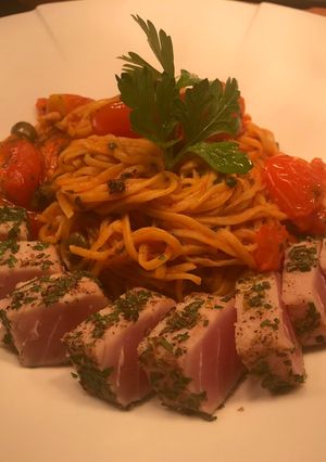 รูปของ Tagliolini with seared tuna