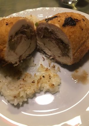 Una foto de Pechugas rellenas