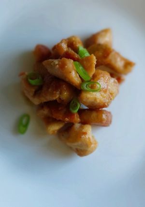 🌲 Mézes - mustáros ünnepi csirkemell (serpenyőben) 🍯 recept fotója