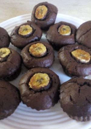 Csokis banános muffin recept fotója