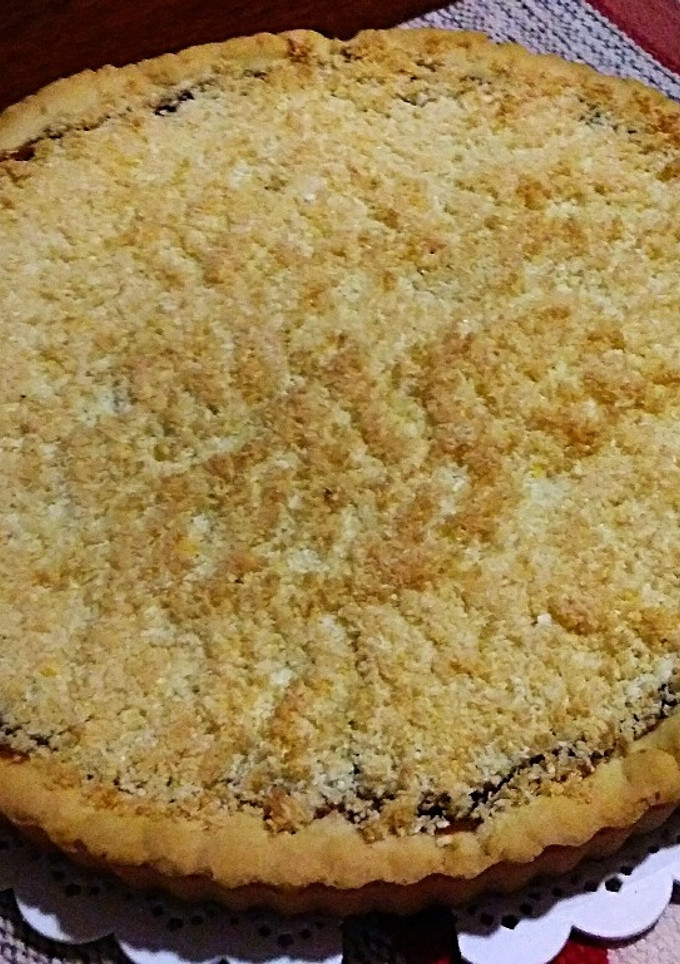 Una foto de Tarta de coco y dulce de leche