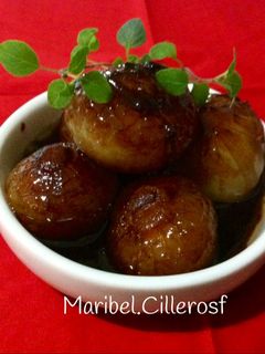Una foto de Cebollitas Francesas glaseadas, para guarnición