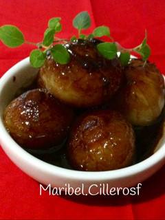 Una foto de Cebollitas Francesas glaseadas, para guarnición