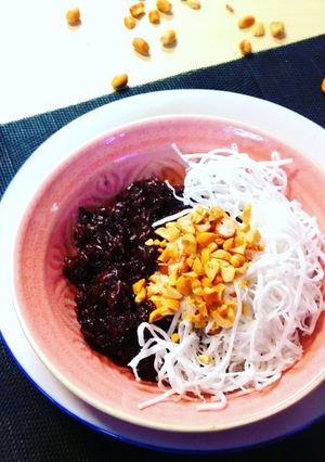 Hình của món Xôi nếp cẩm.