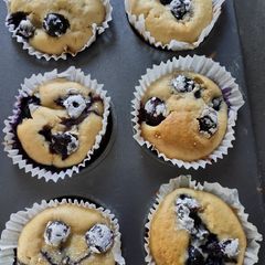 A picture of Blueberry Muffins.