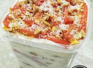 Hình của món Kem sữa chua trái cây.