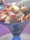 Sangria Cup with Figs and Pear