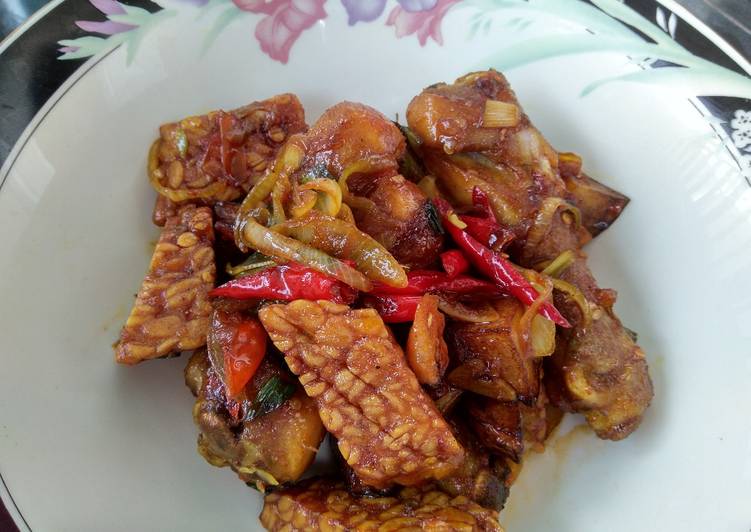 Ayam Tempe Buncis kecap  simple
