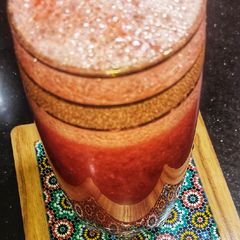 A picture of Strawberry Grapes Mocktail 🍇 🍓.