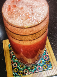 A picture of Strawberry Grapes Mocktail 🍇 🍓.