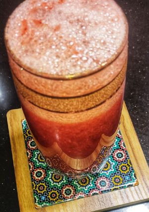 A picture of Strawberry Grapes Mocktail 🍇 🍓.