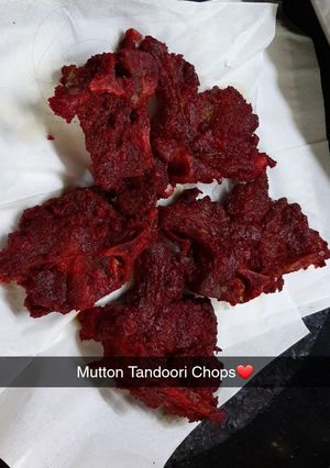 A picture of Mutton Tandoori Chops.