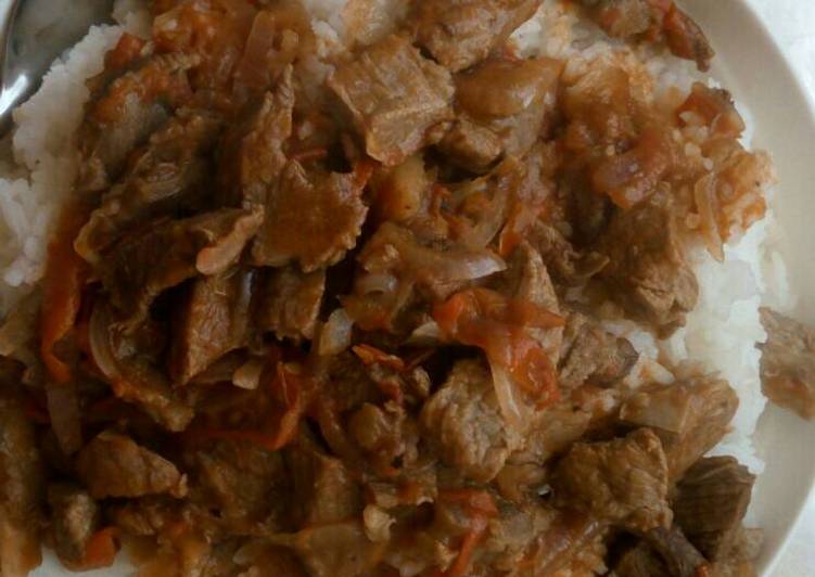 Monday Fresh Stewed Beef and Rice