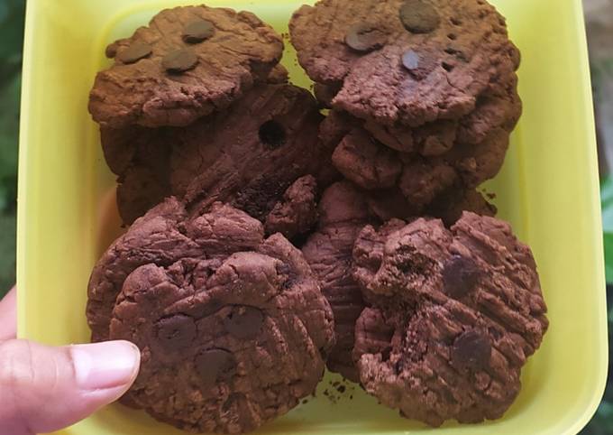 Resep Choco cookies teflon