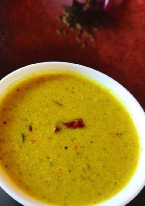 A picture of Fresh pegion peas curry(saaru).