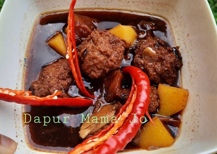 Resep Bola-bola Daging Kecap Menul-menul 😋😋 yang Bikin Ngiler