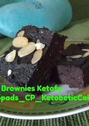 Foto resep Brownies Ketofy #ketopad_cp_ketobeticcake