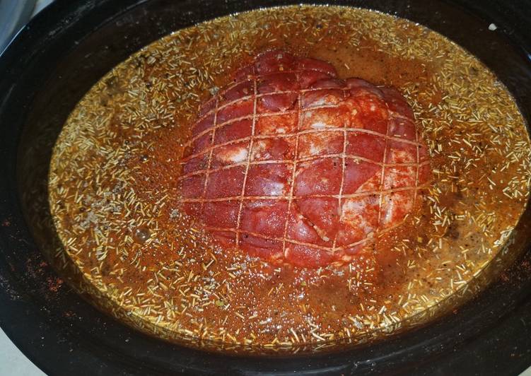 Root Beer pork roast picnic