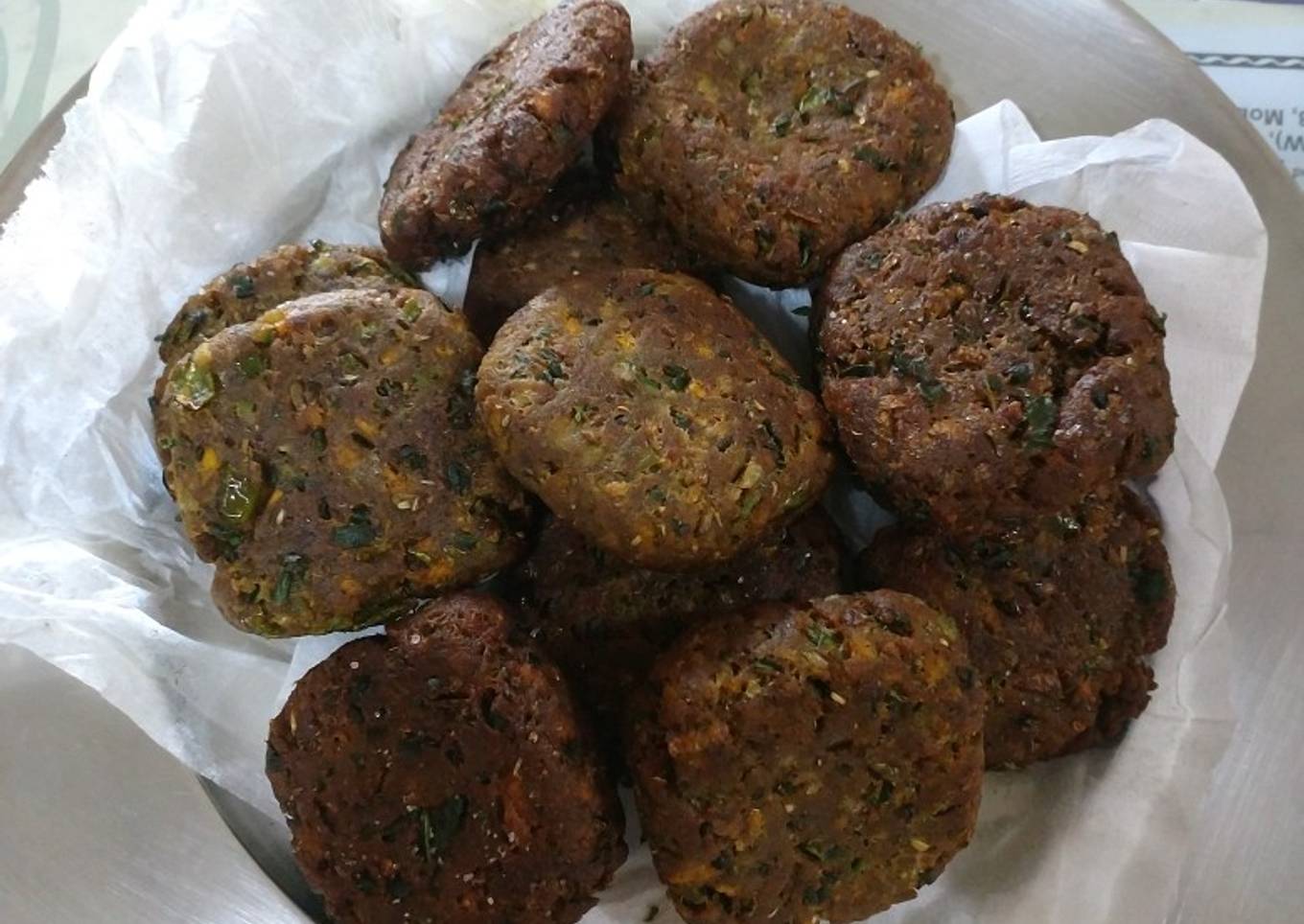 Bread palak cutlets