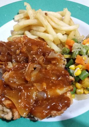 Foto resep Steak ayam saus barbeque