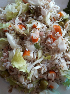 Una foto de Ensalada de arroz con mayonesa de mostaza y vinagre de Módena