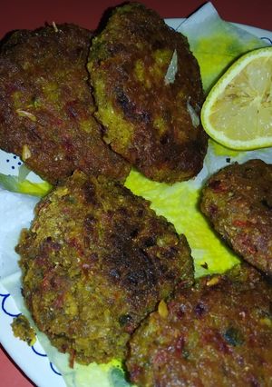 Una foto de Hamburguesas de arroz y remolacha