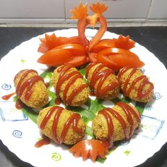 Chicken Veg Croquettes 😋 A picture of Chicken Veg Croquettes 😋.
