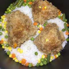 Nasi ayam kfc rice cooker রেসিপির প্রধান ছবি