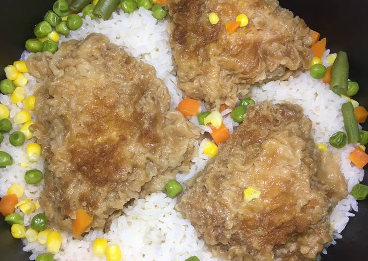 Nasi ayam kfc rice cooker