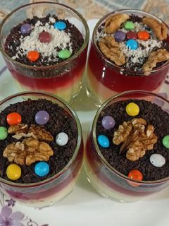 عکسی از دستور دسر پودینگ و ژله