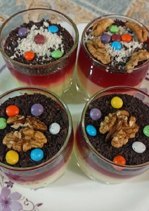 عکسی از دستور دسر پودینگ و ژله