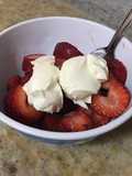 Frutillas con crema light