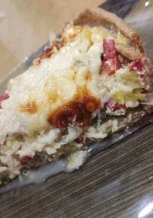 Una foto de Tarta integral de pollo