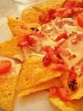 Nacho Dip with Bacon and Melted Manchego Cheese