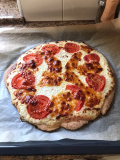Gluténmentes rizslisztes pizza recept fotója
