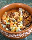 Black chana salad