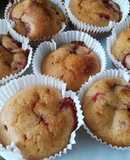 Ribizlis egészséges muffin