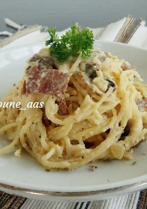 Foto resep Creamy Spaghetti Carbonara