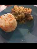 Guiso zapallo italiano con arroz
