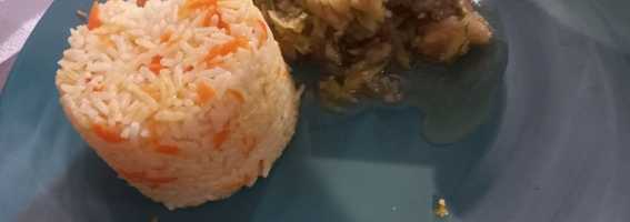 Guiso zapallo italiano con arroz