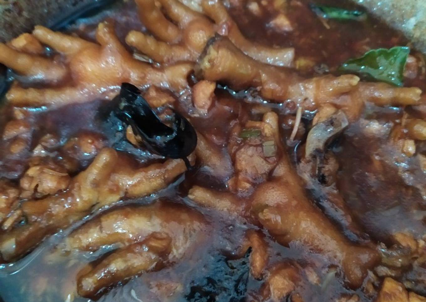 Ayam ceker kecap mie ayam