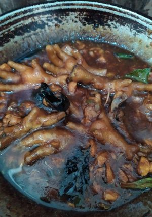 Foto resep Ayam ceker kecap mie ayam