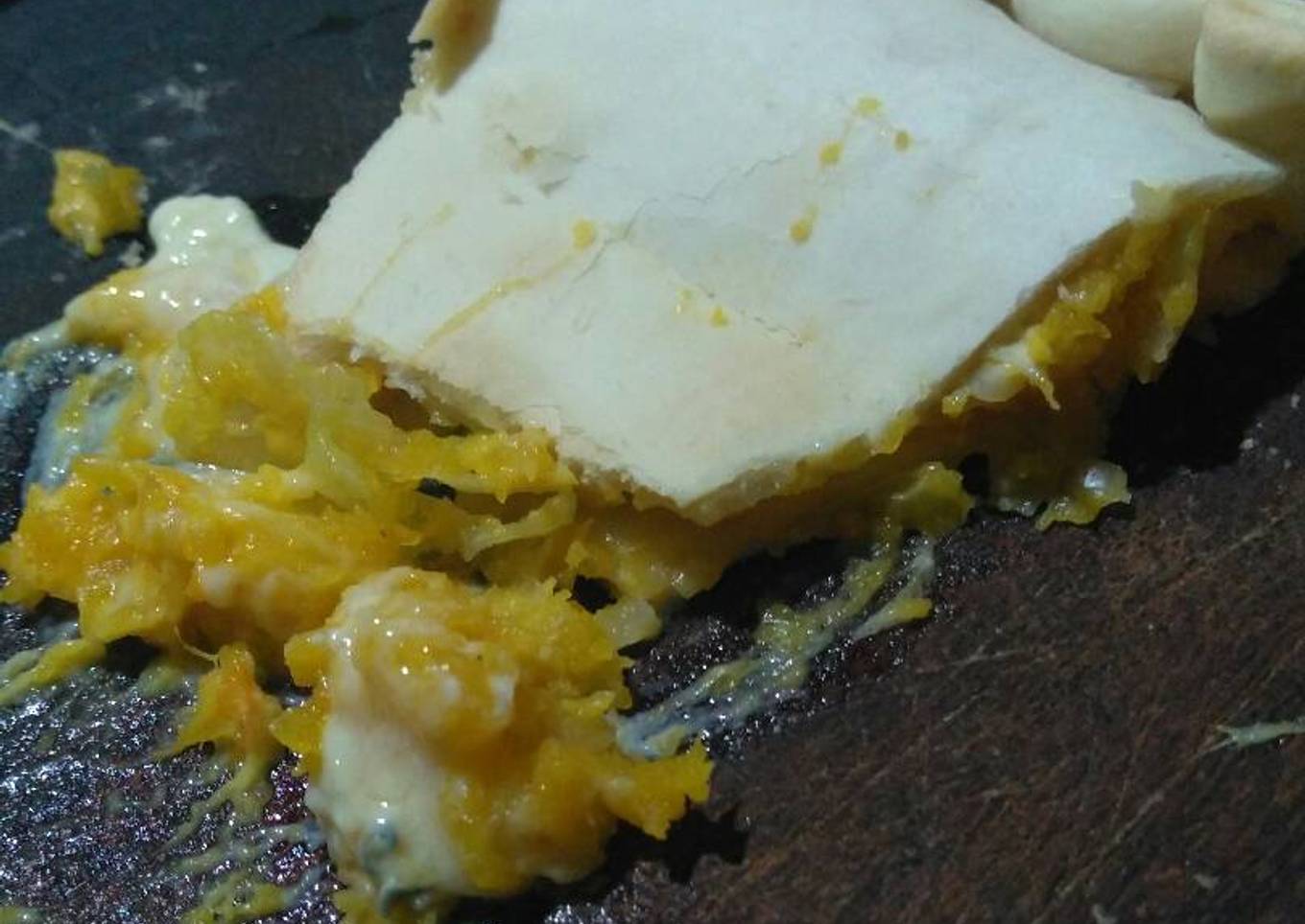 Tarta de calabaza al queso y roquefort