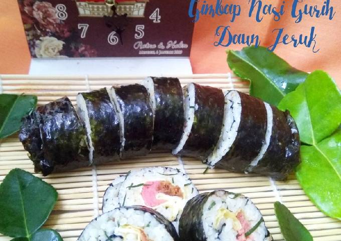 Gimbap Nasi Gurih Mentega Daun Jeruk