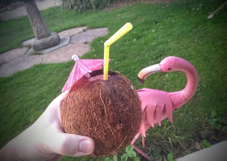 Rum coconut cocktail