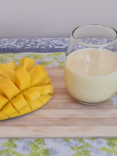 Una foto de Lassi de mango 🇮🇳 sin azúcares agregados