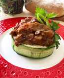 Бефстроганов с яблоками и корицей