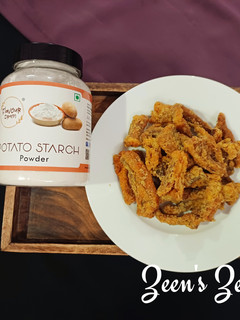 A picture of Fried Bombay Duck with Potato flour.