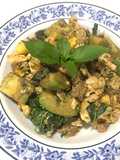 อะโวคาโดผัดไข่ใส่หมูสับ(คีโต)